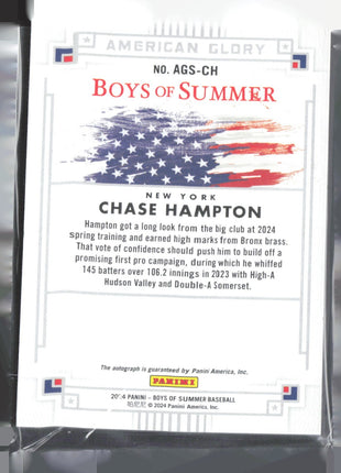 2024 Panini Boys of Summer - American Glory Auto Chase Hampton #AGS-CH /149