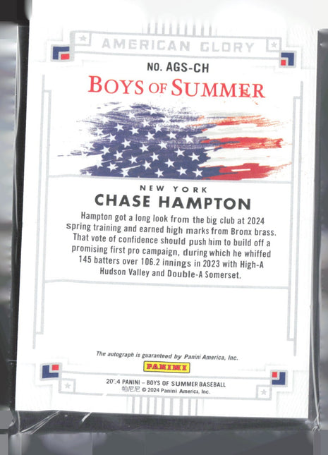 2024 Panini Boys of Summer - American Glory Auto Chase Hampton #AGS-CH /149