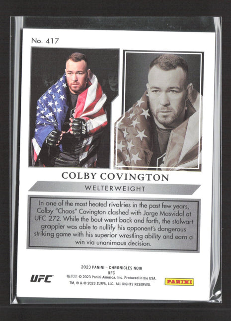 2023 Panini Noir Colby Covington /99 #417