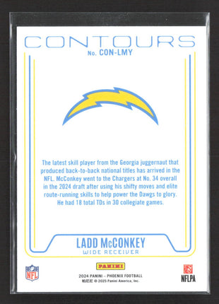 2024 Panini Phoenix - Contours Ladd McConkey #CON-LMY (RC)