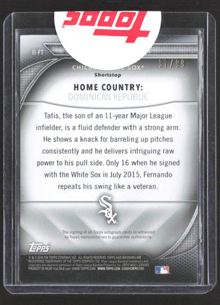 2016 Bowman - International Ink Fernando Tatís Jr. #II-FT (RC) Gold Auto /99