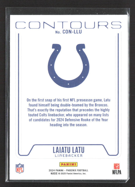 2024 Panini Phoenix - Contours Laiatu Latu #CON-LLU (RC)