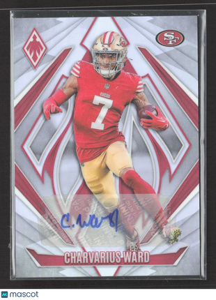 2024 Panini Phoenix - Charvarius Ward #22 Silver Prizm Auto /199