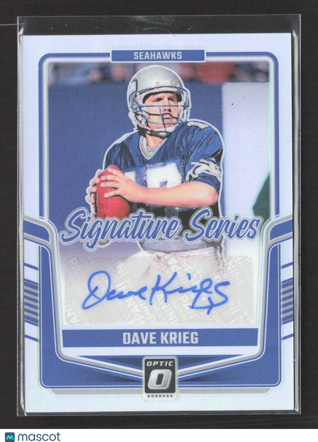 2024 Panini Optic Dave Krieg #SSH-DKG Sig Series Silver Auto
