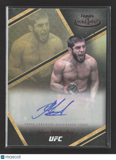2024 Topps UFC Gold label Islam Makhachev Auric Auto Red /25 #AUA-IMV