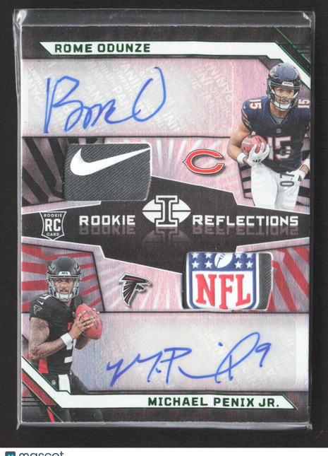 2024 Illusions Rookie Patch Auto Michael Penix Rome Odunze Shield Logo /10
