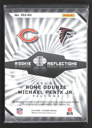 2024 Illusions Rookie Patch Auto Michael Penix Rome Odunze Shield Logo /10