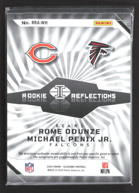 2024 Illusions Rookie Patch Auto Michael Penix Rome Odunze Shield Logo /10