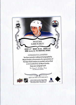 2023-24 Upper Deck The Cup Wayne Gretzky Auto Gold /12