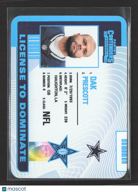 2024 Panini Contenders Dak Prescott License To Dominate #11