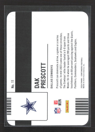 2024 Panini Contenders Dak Prescott License To Dominate #11