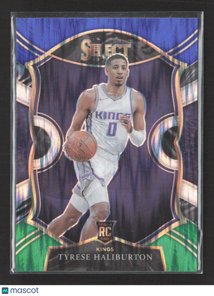 2020-21 Panini Select Concourse Tyrese Haliburton #72 Blue Green Flash /49 Rc