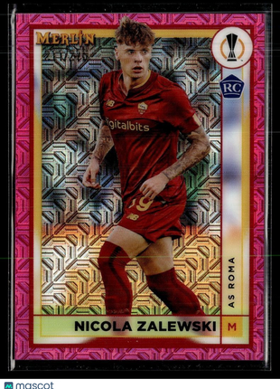 2022-23 MERLIN PINK MEGA /275 ROOKIE NICOLA ZALEWSKI AS ROMA