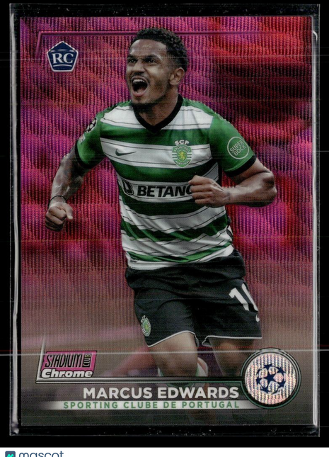 2022-23 STADIUM CLUB CHROME PINK WAVE /150 ROOKIE MARCUS EDWARDS PORTUGAL