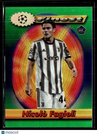 2022-23 FINEST CL THROWBACK REFRACTOR ROOKIE NICOLO FAGIOLI JUVENTUS