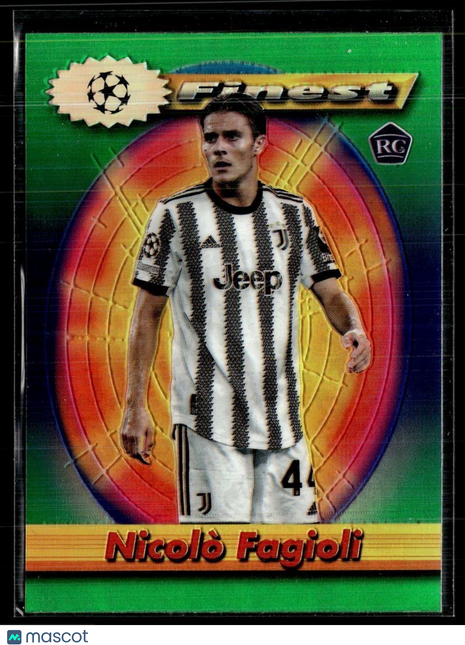 2022-23 FINEST CL THROWBACK REFRACTOR ROOKIE NICOLO FAGIOLI JUVENTUS
