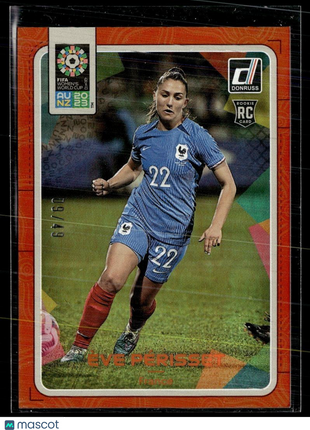 2023 DONRUSS FIFA WOMEN'S WC ORANGE FOIL /49 ROOKIE EVE PERISSET FRANCE