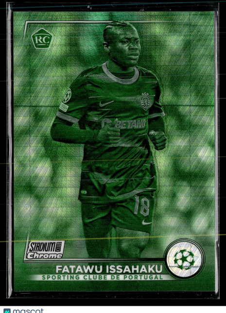 2022-23 STADIUM CLUB CHROME GREEN PRISM /199 ROOKIE FATAWU ISSAHAKU PORTUGAL