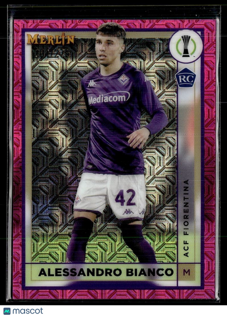 2022-23 MERLIN PINK MEGA /275 ROOKIE ALESSANDRO BIANCO FIORENTINA