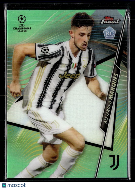 2020-21 FINEST CL LIME GREEN /99 ROOKIE ALEJANDRO MARQUES JUVENTUS