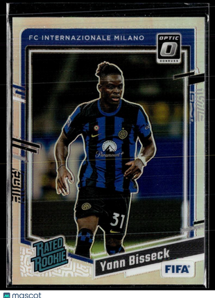 2023-24 DONRUSS OPTIC HOLO SILVER RATED ROOKIE YANN BISSECK INTER MILANO