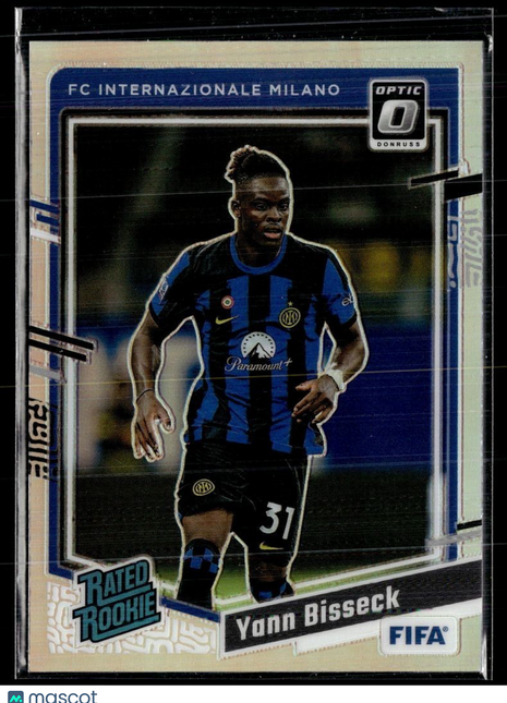 2023-24 DONRUSS OPTIC HOLO SILVER RATED ROOKIE YANN BISSECK INTER MILANO