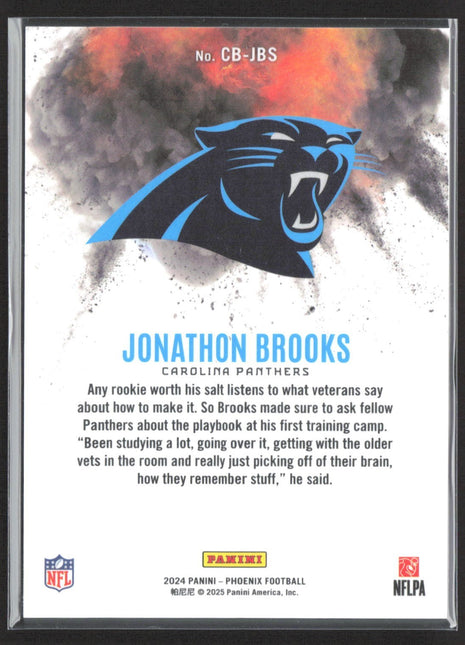 2024 Panini Phoenix Color Blast Jonathon Brooks #CB-JBS (RC)