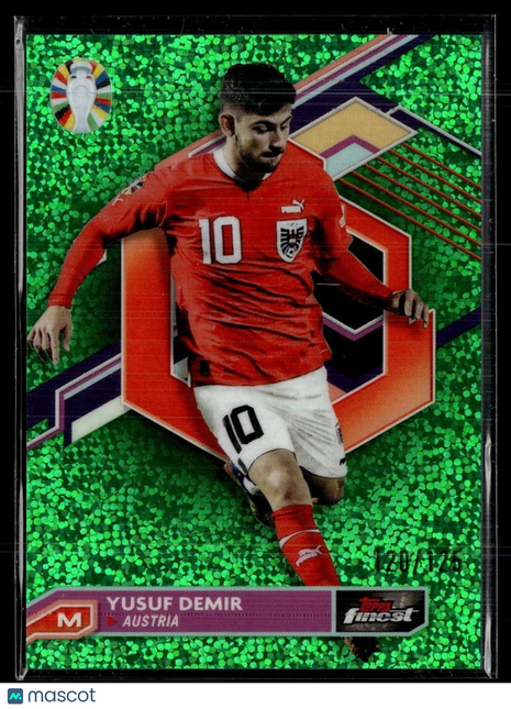 2023-24 FINEST EURO GREEN MINI SPARKLE /125 YUSUF DEMIR AUSTRIA