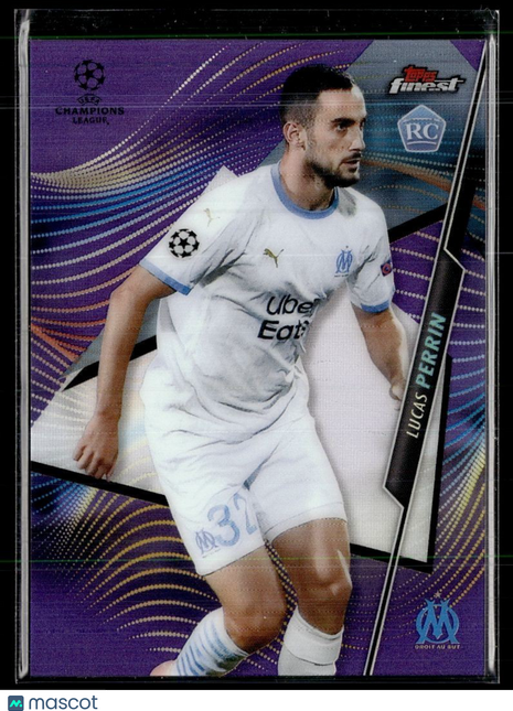 2020-21 FINEST CL PURPLE /250 ROOKIE LUCAS PERRIN OLYMPIQUE