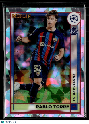 2022-23 MERLIN ATOMIC /250 ROOKIE PABLO TORRE FC BARCELONA
