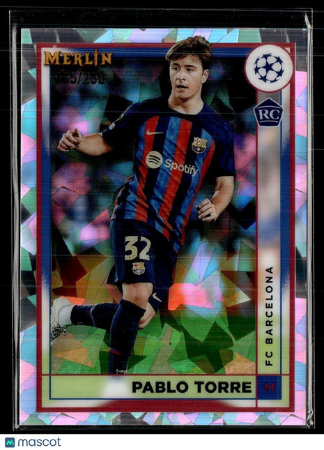 2022-23 MERLIN ATOMIC /250 ROOKIE PABLO TORRE FC BARCELONA