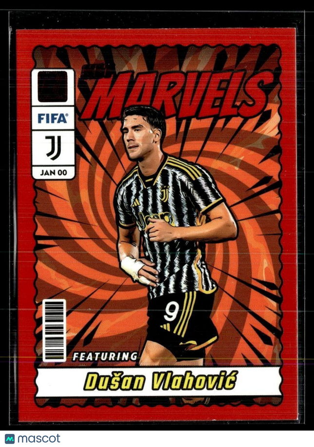 2023-24 DONRUSS RED NET MARVELS DUSAN VLAHOVIC JUVENTUS