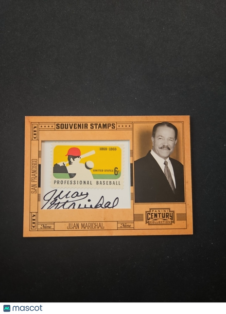 2010 Juan Marichal Century Collection Souvenir Stamos Auto /27