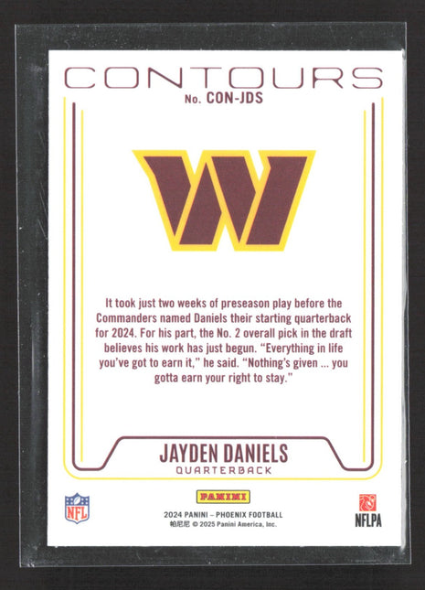 2024 Panini Phoenix Contours Jayden Daniels Rc #CON-JDS
