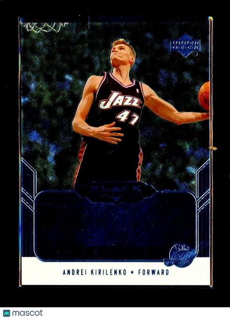 2004-05 UD BLACK DIAMOND GEMOGRAPHY AUTO ANDREI KIRILENKO JAZZ