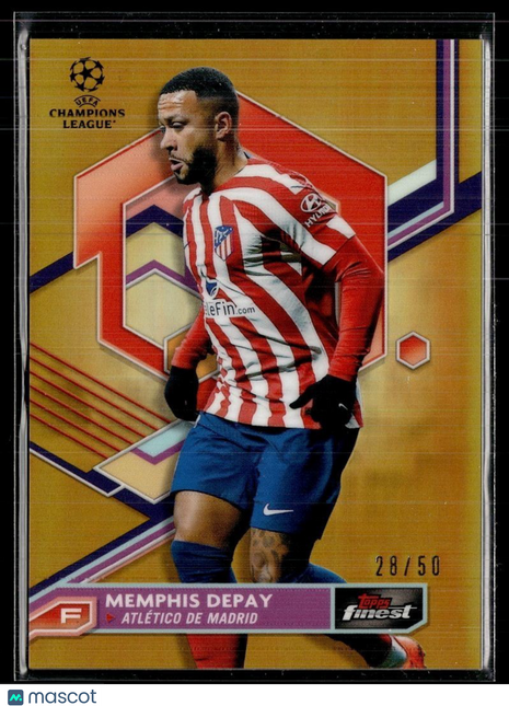 2023-24 FINEST CL GOLD /50 MEMPHIS DEPAY AT MADRID