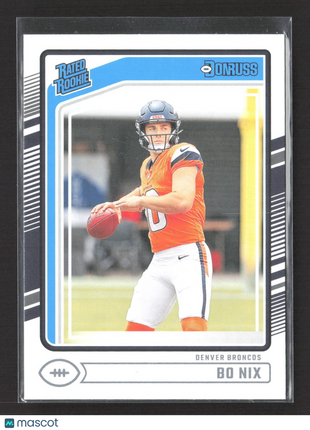 2024 Panini Donruss Rated Rookie Bo Nix #369