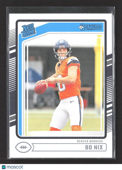 2024 Panini Donruss Rated Rookie Bo Nix #369