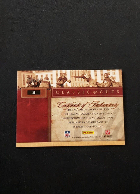 2010 Alex Wojciechowicz Donruss Classic Cuts Cut Auto /43 Lions Hof