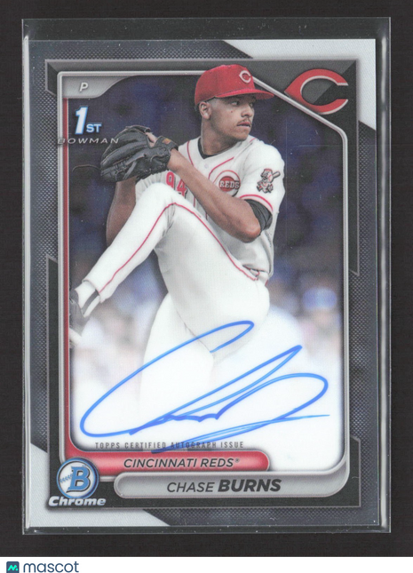 2024 Bowman Chrome Chase Burns 1st Auto #CPA-CB