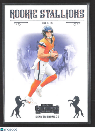 2024 Panini Contenders Rc Stallions Bo Nix #2 (RC)