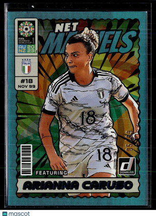 2023 DONRUSS FIFA WOMEN'S WC LIGHT BLUE NET MARVELS /99 ARIANNA CARUSO ITALY