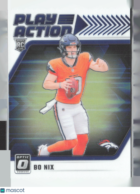 2024 Panini Donruss Optic - Play Action Bo Nix #6 (RC)