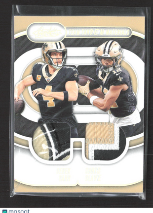2024 Panini Absolute Team Tandem Derek Carr Chris Olave #TTM-NO Patch /49