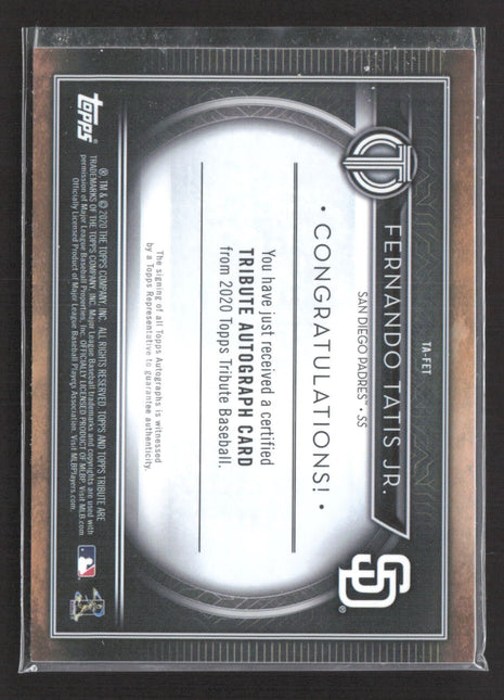 2020 Topps Tribute - Tribute Autographs Fernando Tatís Jr. #TA-FTJ Auto /150