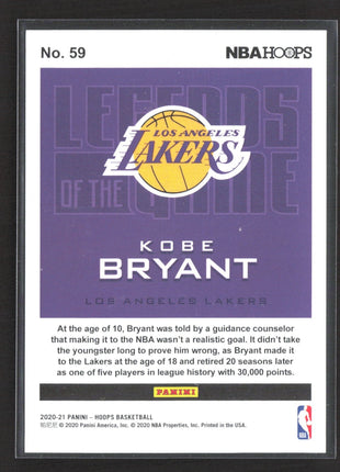 2020-21 Panini NBA Hoops - Legends of the Game Kobe Bryant #59 Silver /199
