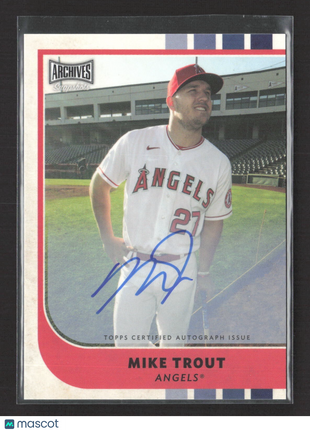 2021 Topps Archives Snaphsots Auto Mike Trout #27
