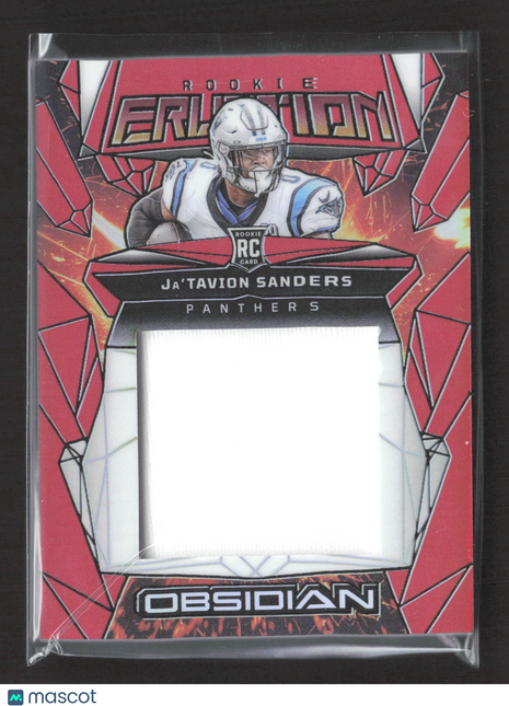 2024 Panini Obsidian - Rookie Eruption Materials Ja'Tavion Sanders #ERM-JSS /75
