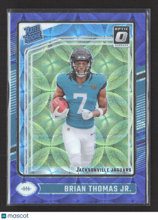 2024 Panini Donruss Optic Rated Rookie Brian Thomas #214 Purple Scope Prizm RC