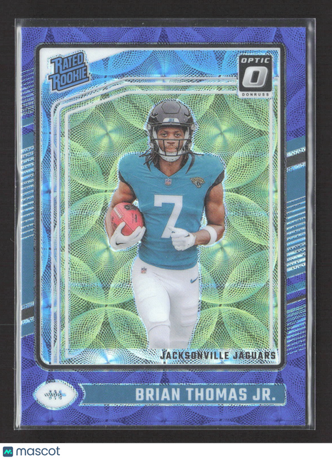 2024 Panini Donruss Optic Rated Rookie Brian Thomas #214 Purple Scope Prizm RC